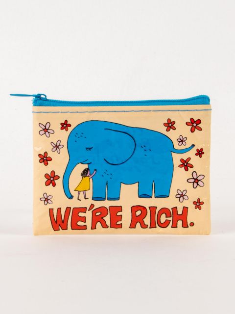 Image of BlueQ - We're Rich - Coin Purse BLUEQ